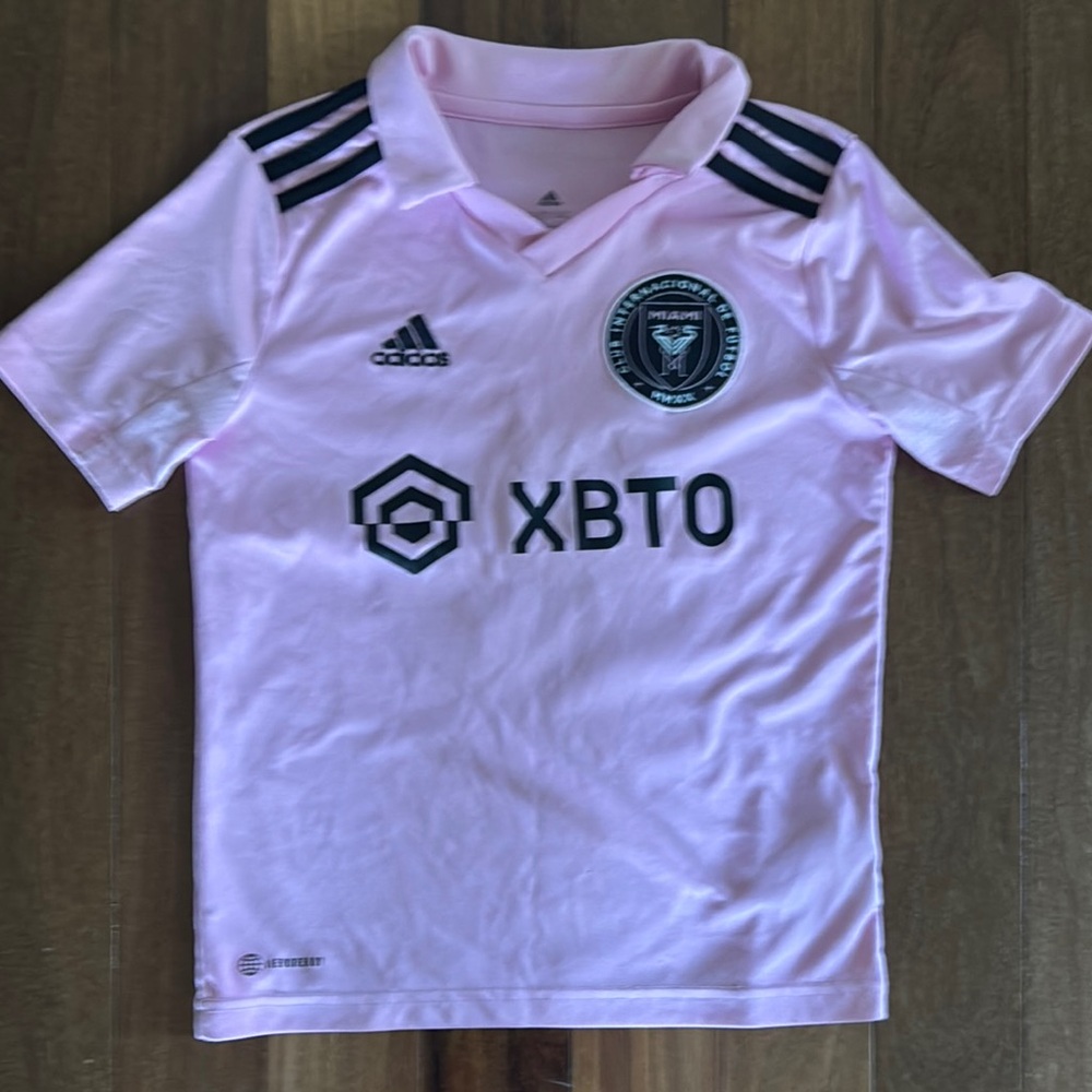 Adidas Kids Pink Soccer Jersey